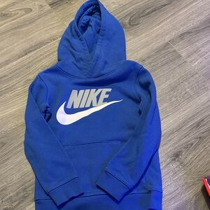 Nike Royal Blue Hoodie with White Logo